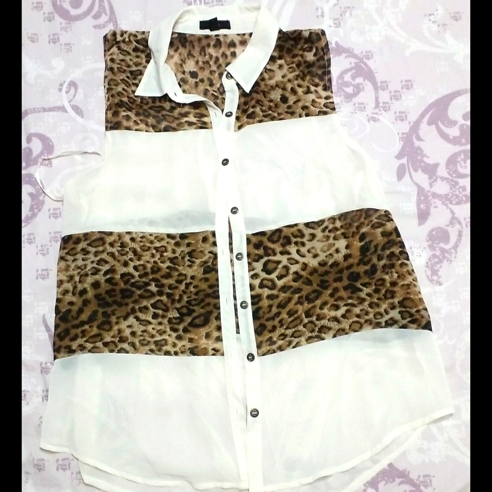 Animal print blouse